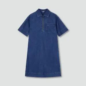 JAJU 여 라이트 데님 반팔 원피스 J1352011020511206309