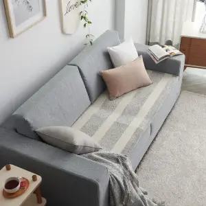 [르헤브] 블록스트라이프 투톤 극세사 쇼파패드 (60x240)