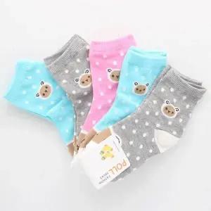 [하프클럽/셀러허브_여성트랜드패션]아동양말 덧신 중목(땡양)10켤레랜덤