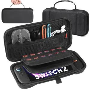 닌텐도 스위치 2 2025 와 호환되는 마툴저 여행용 휴대용 케이스 액세서리용 슬림 하드 쉘 보호 파우치