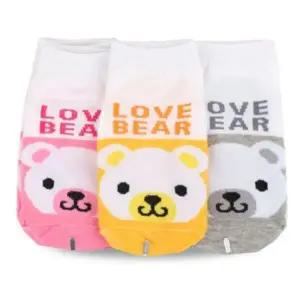 [하프클럽/셀러허브_여성트랜드패션]2호 3살 4살 곰돌이 캐릭터양말 돌아기