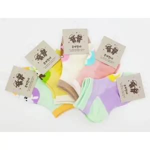 [하프클럽/셀러허브_여성트랜드패션]여아 애니멀 양말 유아양말 5종 세트(2