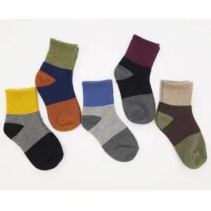 [하프클럽/셀러허브_여성트랜드패션]유아 남아양말 컬러 중목 양말 5켤레 2