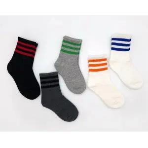 [하프클럽/셀러허브_여성트랜드패션]유아 배색 양말 남아양말 묶음 5켤레 2