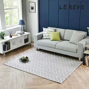 [NS홈쇼핑][르헤브] 보들보들 헤링본 나염 카페트 (100x150)[35836442]