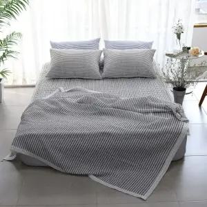 [르헤브] 아리엘 시어서커 홑이불 패드세트 (Q/퀸)