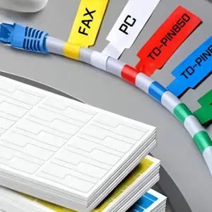 WL 전선 랜선 네임태그 케이블 네임택 정리 라벨 스티커 방수