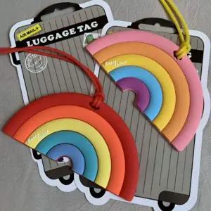 WL 캐리어 네임택 캐리어택 가방 이름표 무지개 가방택 여행가방