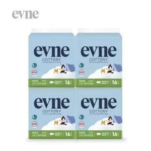 킨도 이브네 코트니 순면감촉 생리대 중형 16Px4팩