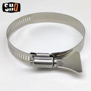 공기 호스 연결용 조정 가능 핸들 핸드 리글 클램프 파이프 클립 스테인레스 스틸 304 수리 도구 패스너