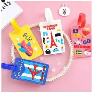 여행용 네임택 흰색 캐리어 가방 이름표 인식표 해외 여행용 네임텍 네임택 네임태그 가방 이름표 캐리어