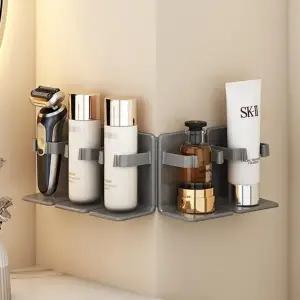 다용도 멀티 무타공 화장품 받침대 로션 스킨 면도기 정리 보관 수납 욕실 화장실 화장대 룸 소품 용품