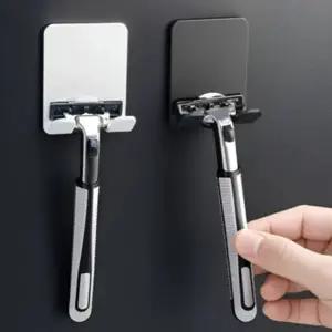 접착식 면도기 걸이 무타공 후크 면도 꽂이 거치대 부착식 욕실