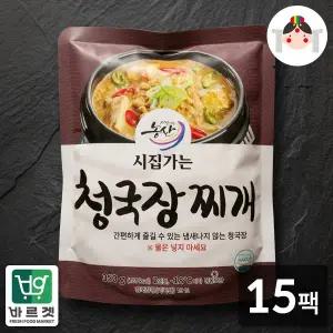 [씨유웰]시집가는농산 시집가는 청국장찌개 350g x 15팩 / 바르겟