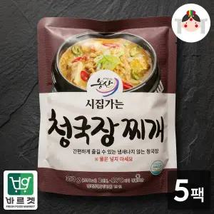 [씨유웰]시집가는농산 시집가는 청국장찌개 350g x 5팩 / 바르겟
