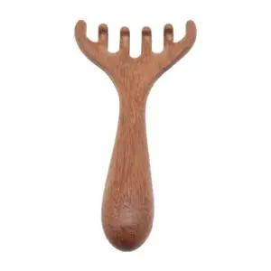 경추지압기 TOO 우드데이 옻칠 원목 괄사 마사지기 사슴뿔 얼굴 어깨