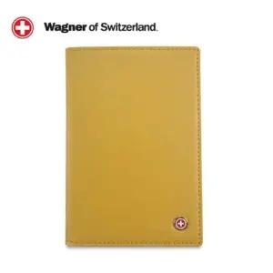 SwissWagner 천연소가죽 여권지갑 (골드옐로우)