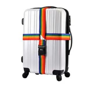 캐리어고정벨트 잠금 가방 열림방지 홀더 밴드 무지개