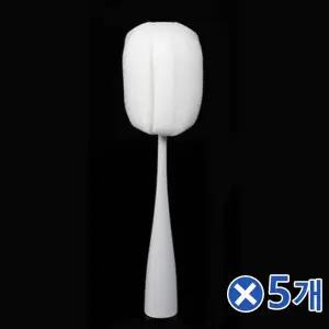 TBZ 모던 부드러운 스펀지 물병세척솔-그레이x5개 병솔