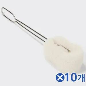 TBZ 수세미교체형 스텐손잡이 병솔x10개 텀블러브러쉬