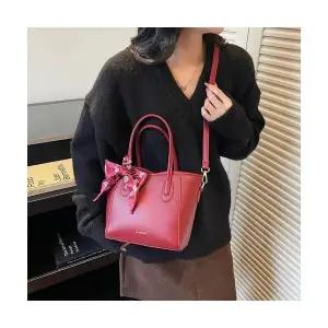 여친 토트백 축하 스카프 핸드 버킷백 신부백 레드 웨딩백 패피5