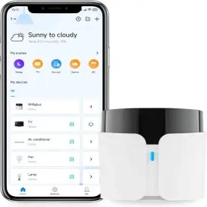 BroadLink RM5plus 스마트 적외선 리모컨 Wi-Fi 및 IR 기능이 있는 올인원 유니버설 컨트롤 허브 알렉사