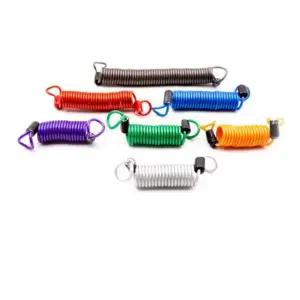 여행 캐리어 도난 방지 와이어 실버 스프링 자물쇠