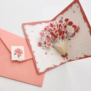 입체카드 스승의날 어버이날 결혼기념일 편지지 카네이션 특별한날