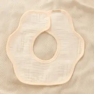 [예꼬맘] 아기 턱받이 3개 순면 거즈 침받이 빕