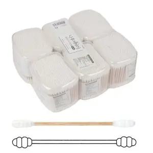 [에스에스_62]사각통 회오리 화장면봉 350개입 6p set 양면