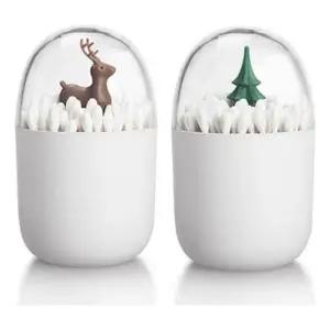 [에스에스_62]키밍 화이트 통 면봉 케이스 수납 인테리어