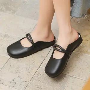 꼬임 포인트 디자인 장식 라운드 쉐입 슬리퍼 LK-BL10