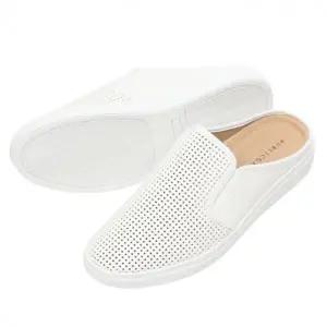 시원한 펀칭 뮬 (화이트) 푹신한 쿠션 통기성 여름 스니커즈