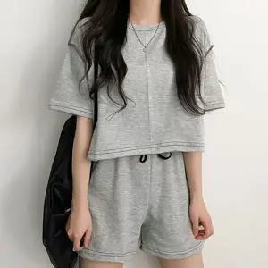 3컬러 여성 베이직 포켓 스티치 디테일 셋업 LK-SS34