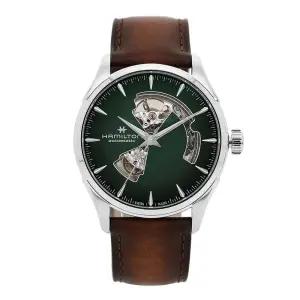 해밀턴 시계 H32705560 재즈마스터 오픈하트 남성가죽시계