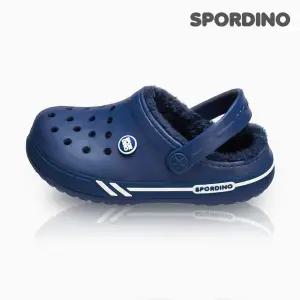 [하프클럽/]큐브밴드윈터(네이비)_스포티 원톤 패밀리 털슬리퍼/방한슈즈