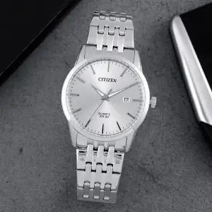 BI5000-87A 심플 라운드 쿼츠 아날로그 클래식 남자 메탈 시계 d3