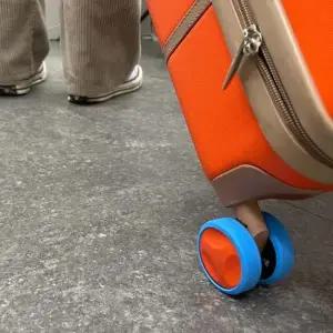 실리콘 캐리어 바퀴 커버 블루 캐리어바퀴덮개 캐리어바퀴보호 캐리어슈즈 캐리어바퀴커버 캐리어바퀴슈즈