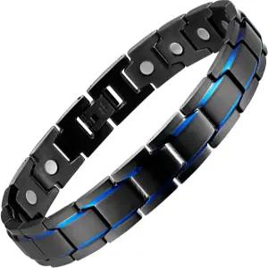 MagEnergy 남성용 마그네틱 팔찌 티타늄 스틸 손목밴드 3500 가우스 자석 8.5인치 아버지의 날을 위한