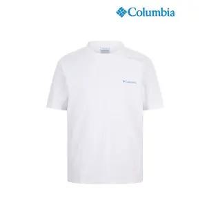 [아웃도어스/컬럼비아]남성 클래식 반팔 라운드 티셔츠 화이트