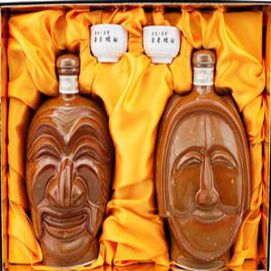 양반안동소주 5년산 부부탈세트 45도 600ml 2병 잔2