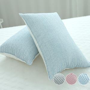 바숨 심플 시어서커 여름 누빔 베개커버 40x60 50x70