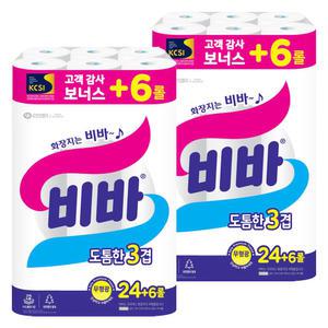 비바 도톰한 3겹 25m 30롤 2팩