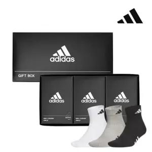 아디다스 퍼포먼스 남녀 스포츠 발목 양말 3족 선물세트
