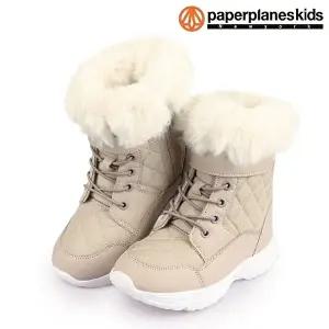 [페이퍼플레인키즈]어린이 털 부츠 아동 유아 패딩 겨울 기모 PK8217
