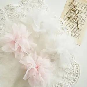 [텐바이텐]오늘출발/꽃 커튼 코사지 집게 화이트 핑크 타이백 커튼집게 커튼끈