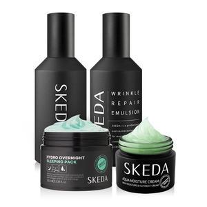 스케다 남자 미백 주름개선(스킨+로션)+수분크림+영양수면팩 기초 4종세트