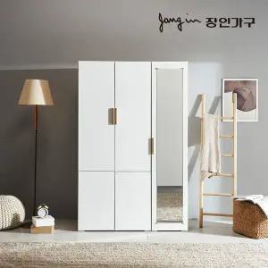 [장인가구]세이스 4도어 전신거울 1200 이불 옷장