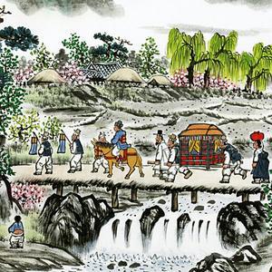 1000피스직소퍼즐 장가가는 날 동양화 (액자선택) PL1265