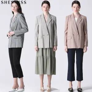 [쉬즈미스] 프리미엄 에디션 린넨블렌디드 더블 재킷